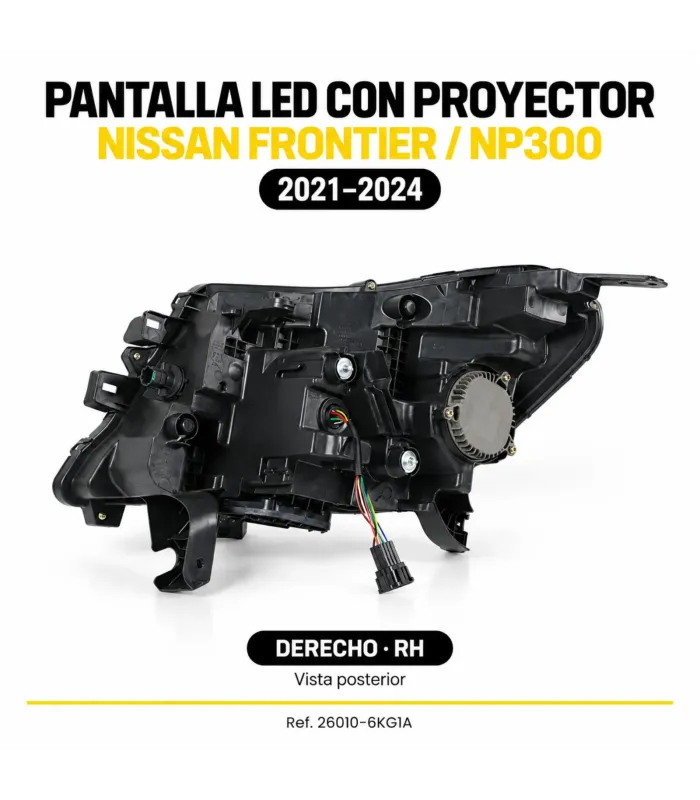 Pantalla delantera LED Nissan NP300 Frontier 2021 2024