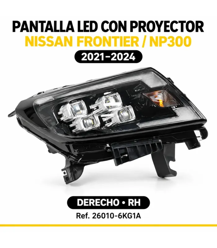 Farol LED derecho Nissan Frontier 26010 6KG1A