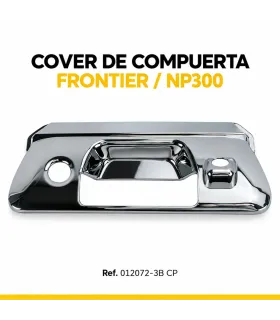 Cover cromado compuerta Nissan Frontier NP300 2015 2020