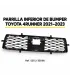 Parrilla inferior de bumper Toyota 4Runner 2020-2024