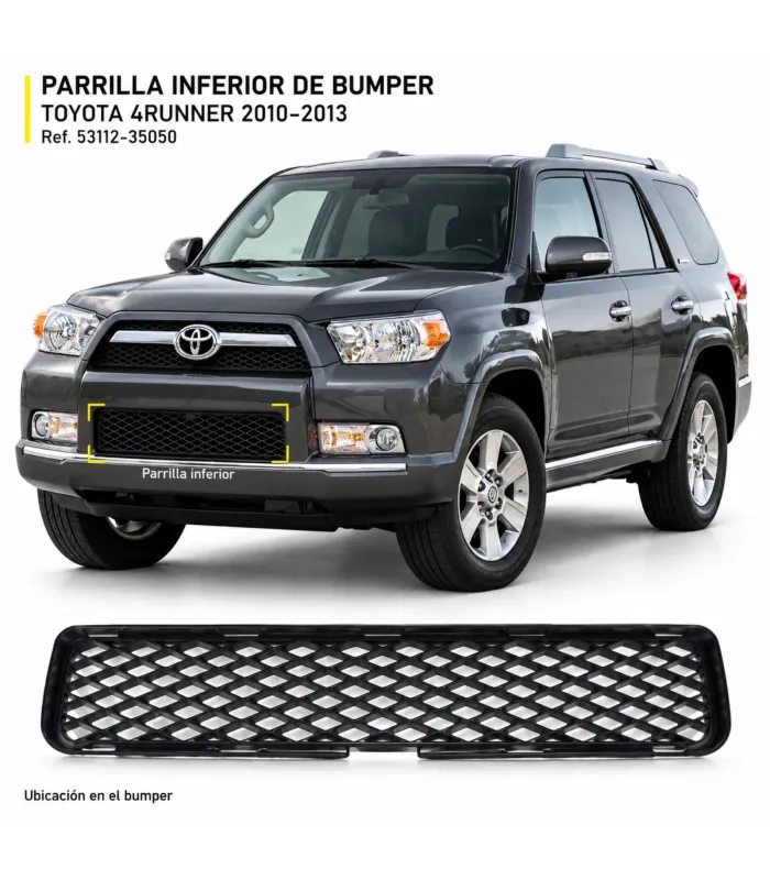Parrilla inferior de bumper Toyota 4Runner 2010-2013 referencia 53112-35050