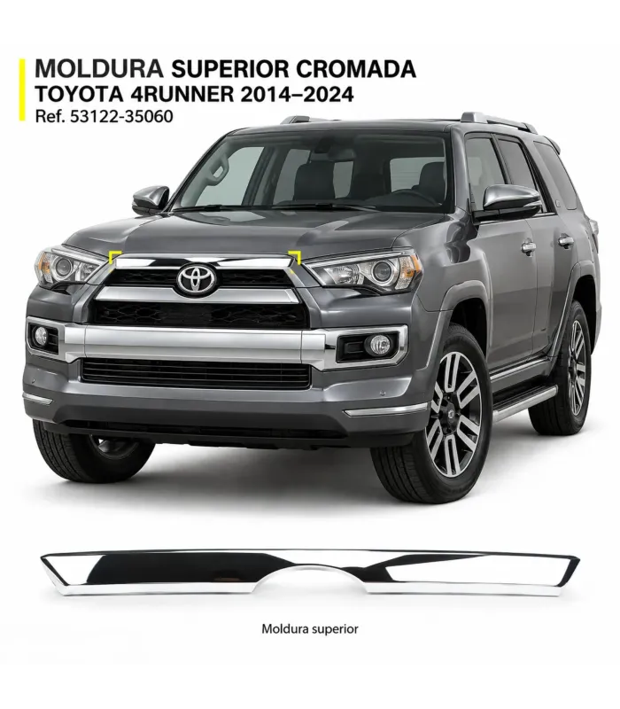 Ribete superior de parrilla delantera Toyota 4Runner 2014-2024