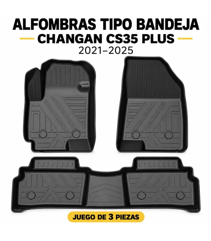 Juego de alfombras Spartan tipo bandeja Changan CS35 Plus 2021-2025