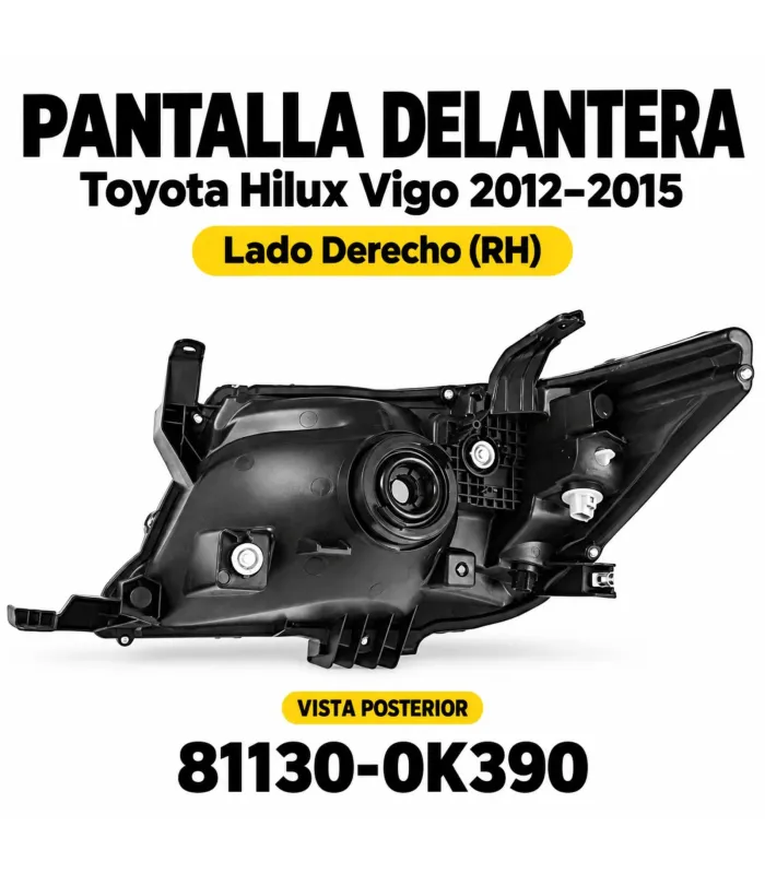Pantalla Delantera Toyota Hilux Vigo 2012–2015