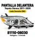 Pantalla Delantera Toyota Sienna 2011–2020 Izquierda o Derecha Halógena Cromada