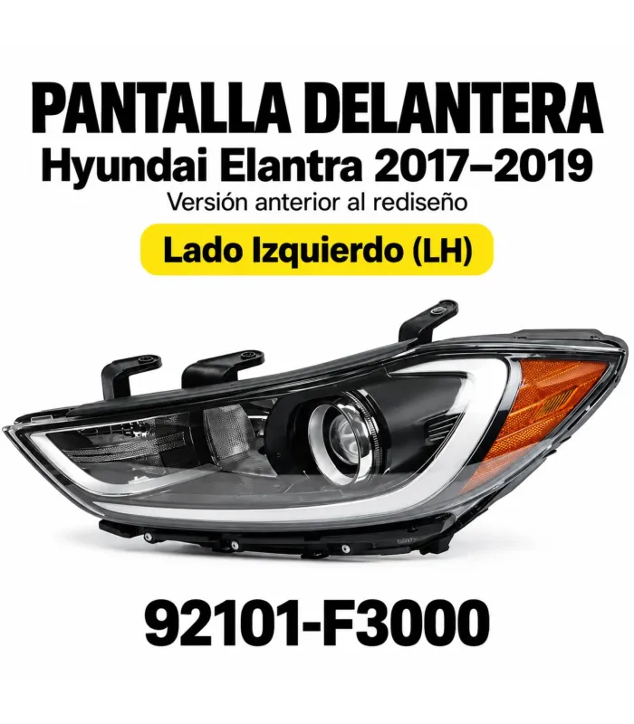 Pantalla izquierda Hyundai Elantra 2017-2018 referencia 92101-F3000