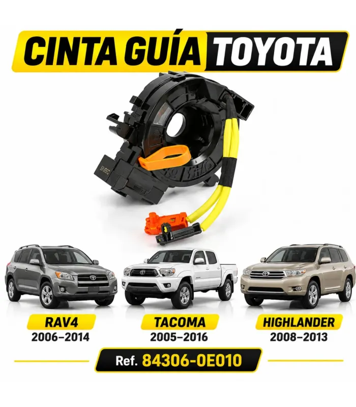 Cinta guía del airbag Toyota Highlander 2008-2013 referencia 84306-0E010