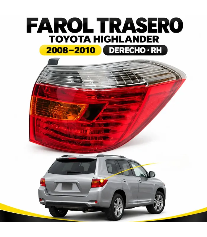 Farol trasero derecho Toyota Highlander 2008 2010