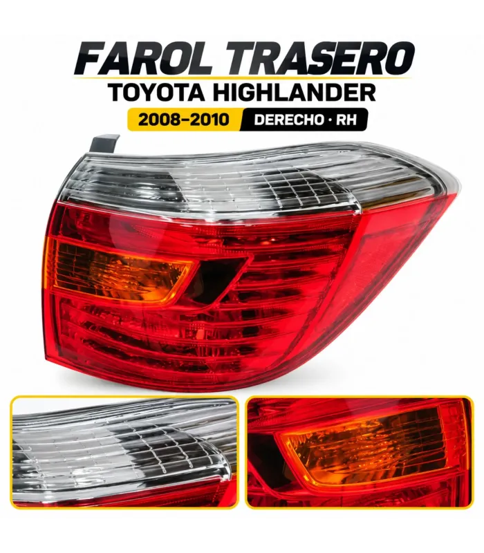 Lámpara trasera Toyota Highlander 2008 2010 RH LH
