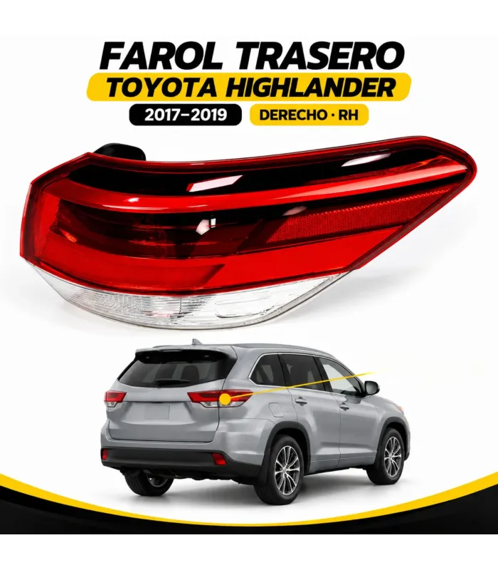 Farol trasero Toyota Highlander 2017 2019