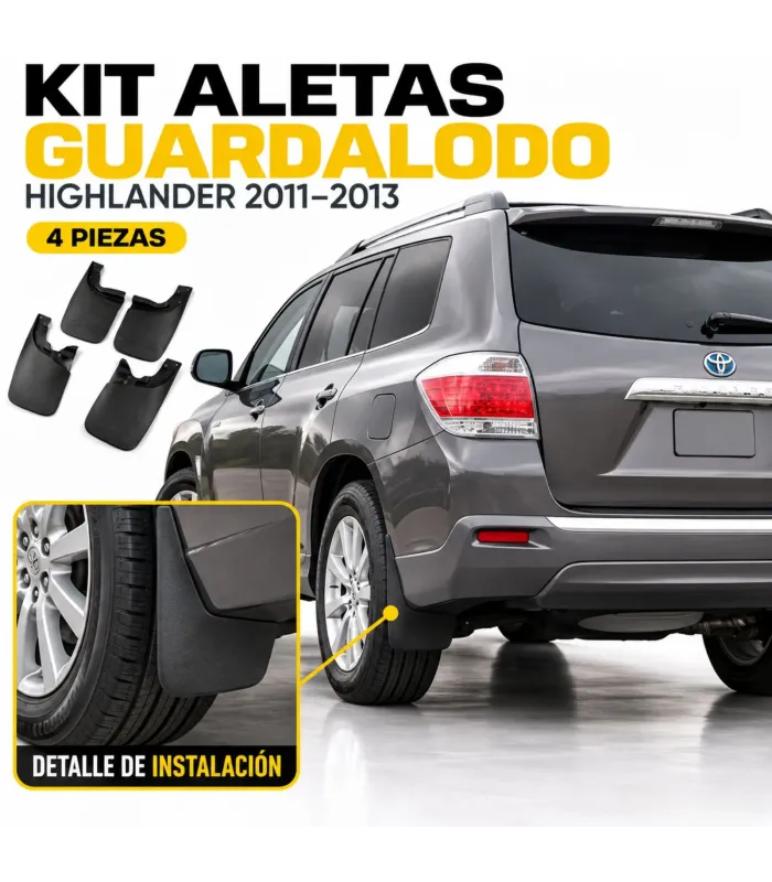 Chapaletas delanteras Toyota Highlander 2011 2013