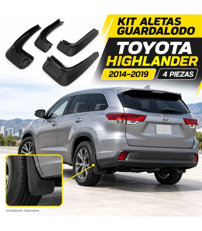 Aletas delanteras Toyota Highlander 2014 2019