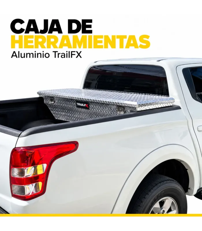 Caja de herramientas TrailFX aluminio 60 pulgadas para cama de camioneta