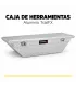 Caja de herramientas TrailFX instalada sobre rieles de cama de camioneta