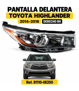 Pantalla delantera Toyota Highlander 2014 2016