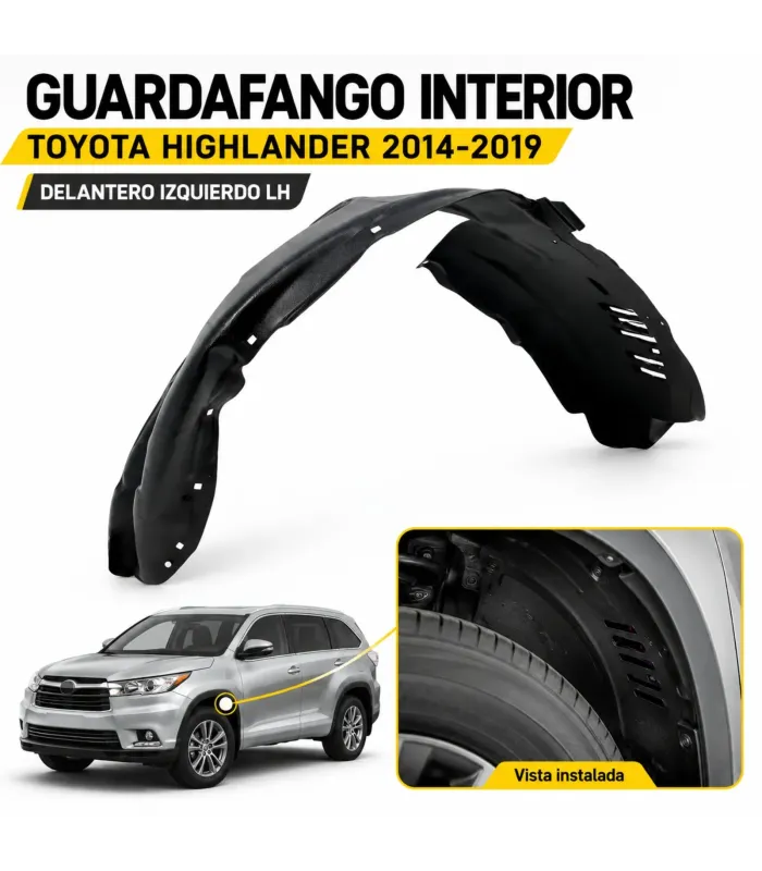 Protector interior de rueda Toyota Highlander 2014 2019
