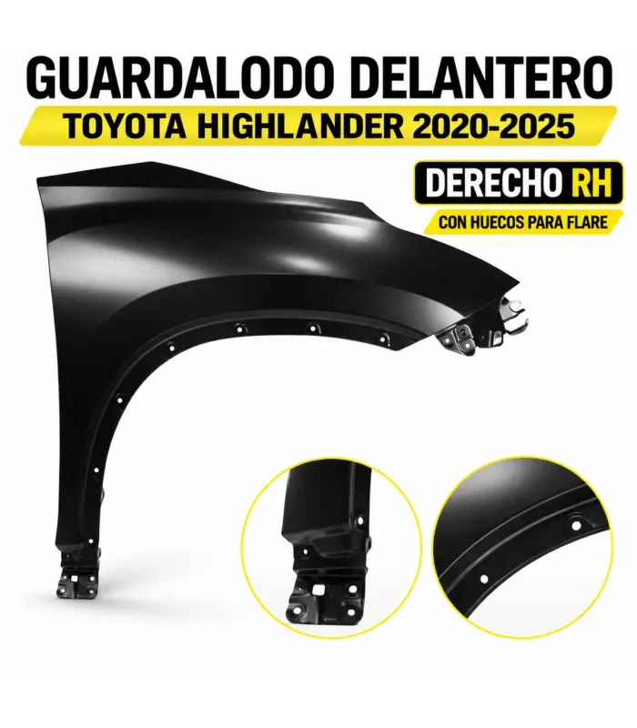 Guardalodo delantero izquierdo Highlander 53802 0E160