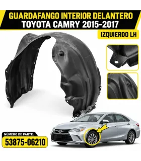 Guardafango interior delantero Toyota Camry 2015 2017