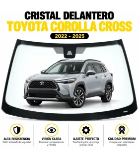 Cristal frontal Toyota Corolla Cross 2022 2025 vista completa