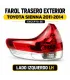 Farol trasero exterior Toyota Sienna 2011-2014 derecho RH 81550-08030