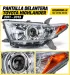 Detalle de proyector y reflector cromado farol Toyota Highlander 2011-2013