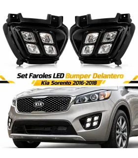 Set faroles LED bumper delantero Kia Sorento 2016-2018 RH LH