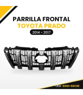 Parrilla instalada en Toyota Land Cruiser Prado 2014-2017