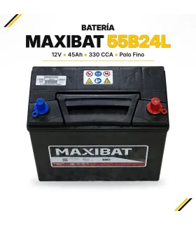 Batería MAXIBAT 55B24L 12V 45Ah 330 CCA