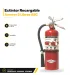 Extintor Amerex 5 libras ABC vista frontal con instrucciones