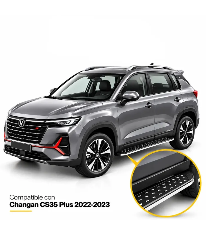 Detalle de superficie antideslizante estribo Changan CS35 Plus