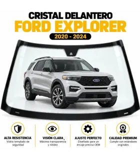 Parabrisas delantero para Ford Explorer 2020-2024 con soporte de cámara y sensor de lluvia
