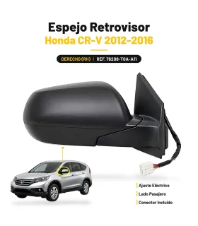 Retrovisor izquierdo LH Honda CR-V 2012-2016 76258-T0A-A11
