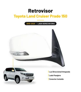 Retrovisor Toyota Land Cruiser Prado 150 2013-2023 RH y LH