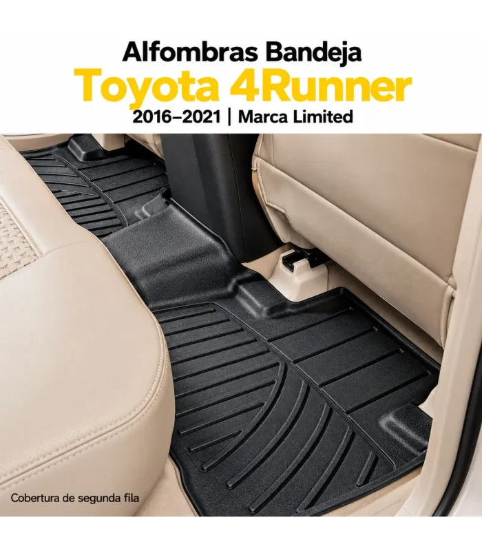 Alfombras delanteras tipo bandeja instaladas en Toyota 4Runner