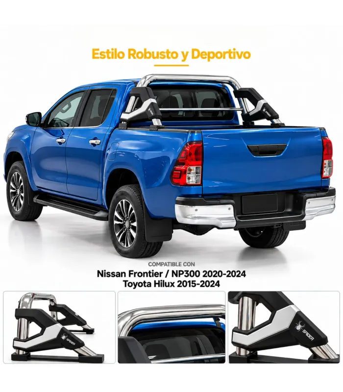 Roll Bar (Barra Antivuelco) Para Frontier,NP300 y hilux
