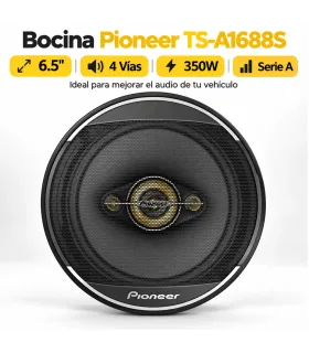Tweeters de bocina coaxial Pioneer TS-A1688S