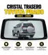 Vista posterior Toyota Land Cruiser Prado 120 con vidrio nuevo