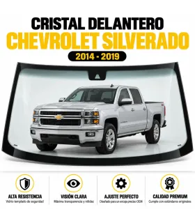 Parabrisas para Chevrolet Silverado 1500 vista frontal