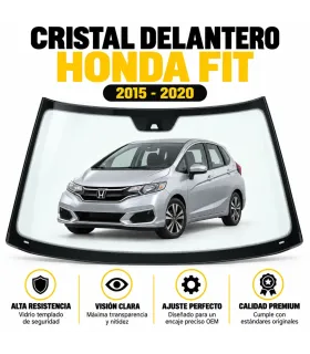 Cristal delantero instalado en Honda Fit 2015-2020