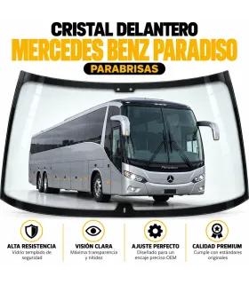 Parabrisas instalado en autobús Marcopolo Paradiso