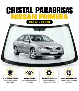 Área del retrovisor en parabrisas Nissan Primera