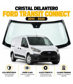 Cristal delantero instalado en Ford Transit Connect