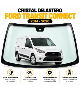 Cristal delantero instalado en Ford Transit Connect