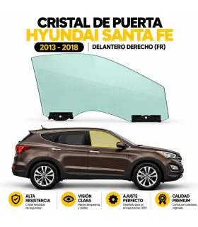 Cristal de puerta Hyundai Santa Fe 2013-2018
