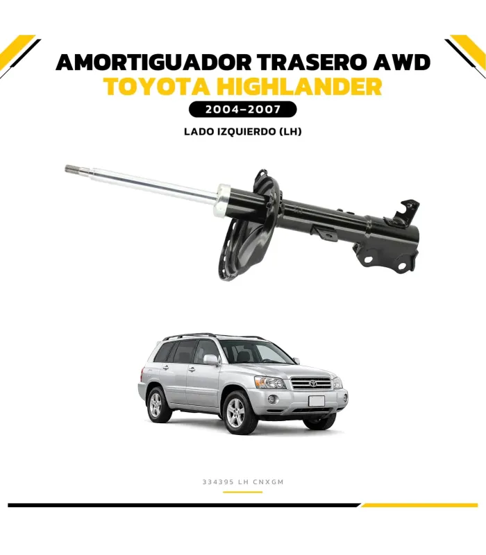 Amortiguador trasero derecho 334394 Highlander Lexus RX