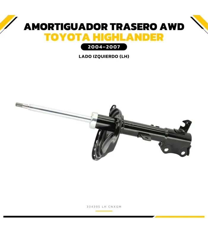 Par de amortiguadores traseros Highlander y Lexus RX
