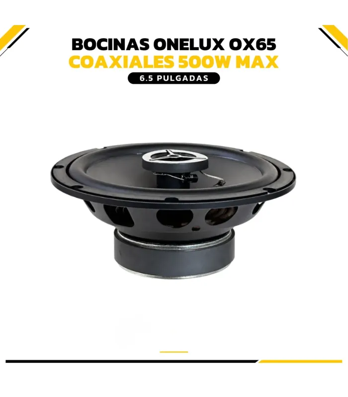 Vista frontal bocina coaxial Onelux OX65