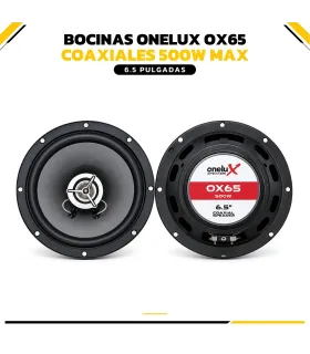 Bocinas coaxiales Onelux OX65 6.5 pulgadas 500W