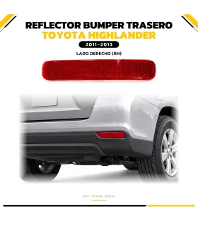 Reflector bumper trasero Toyota Highlander 2011-2013