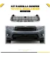 Parrilla de bumper instalada en Toyota Highlander 2014-2016